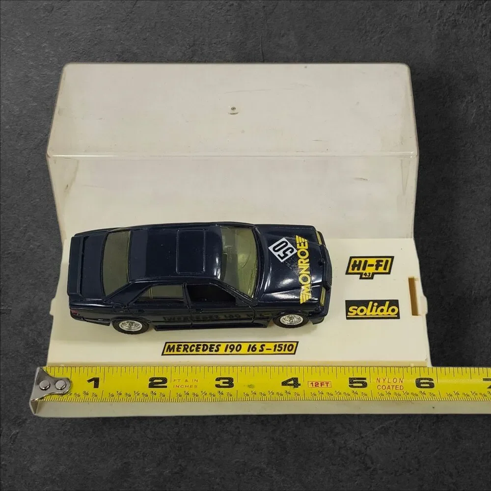 Solido 1:43 Mercedes 190E 16S Monroe Racing Diecast 1983 France w/ Decals